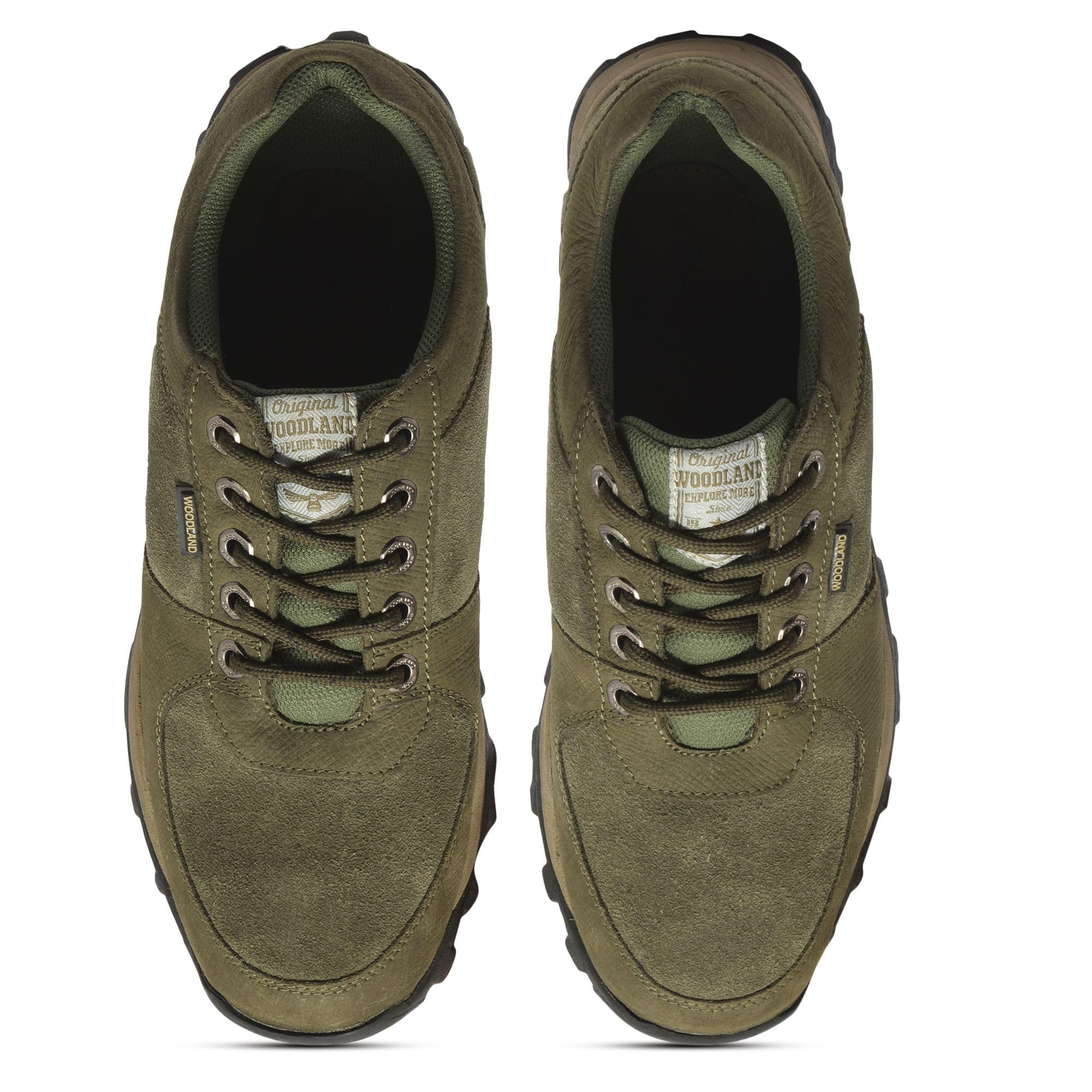Woodland Men's Olive Green Leather Loafers - Image 4
