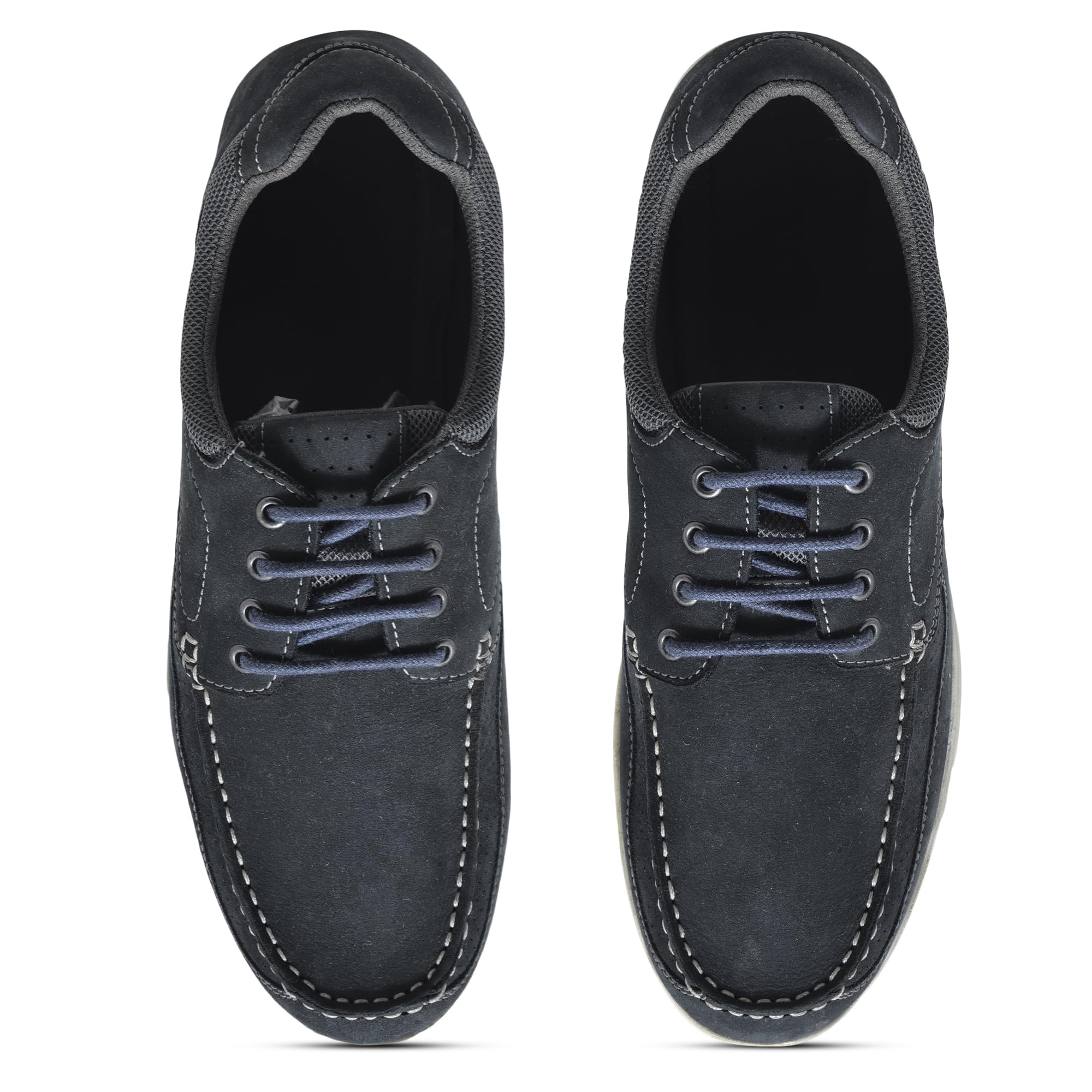 Woodland Men's Leather Casual Shoes - Navy - Image 5