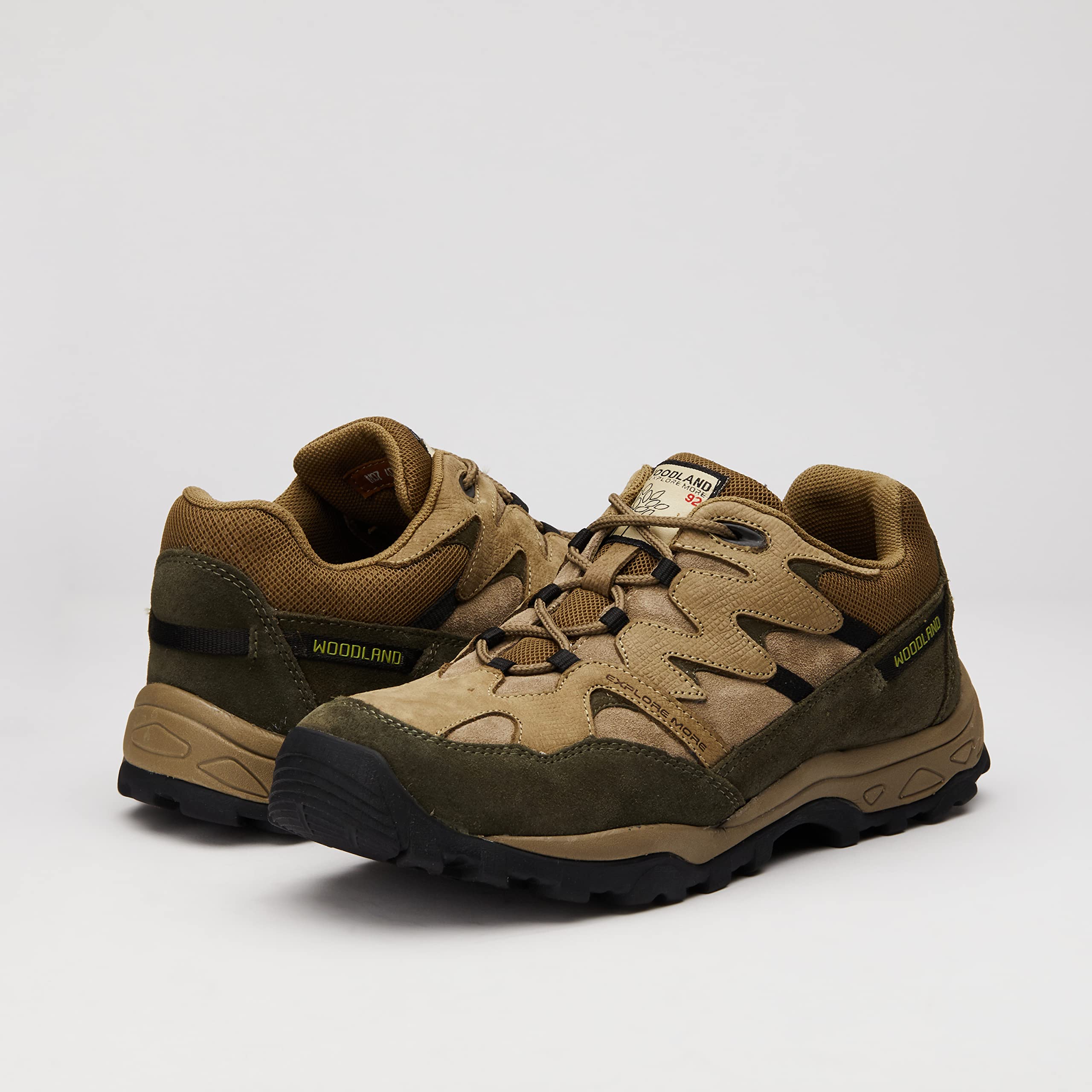 Woodland Men's Dubai Khaki Leather Casual Shoe - Image 4