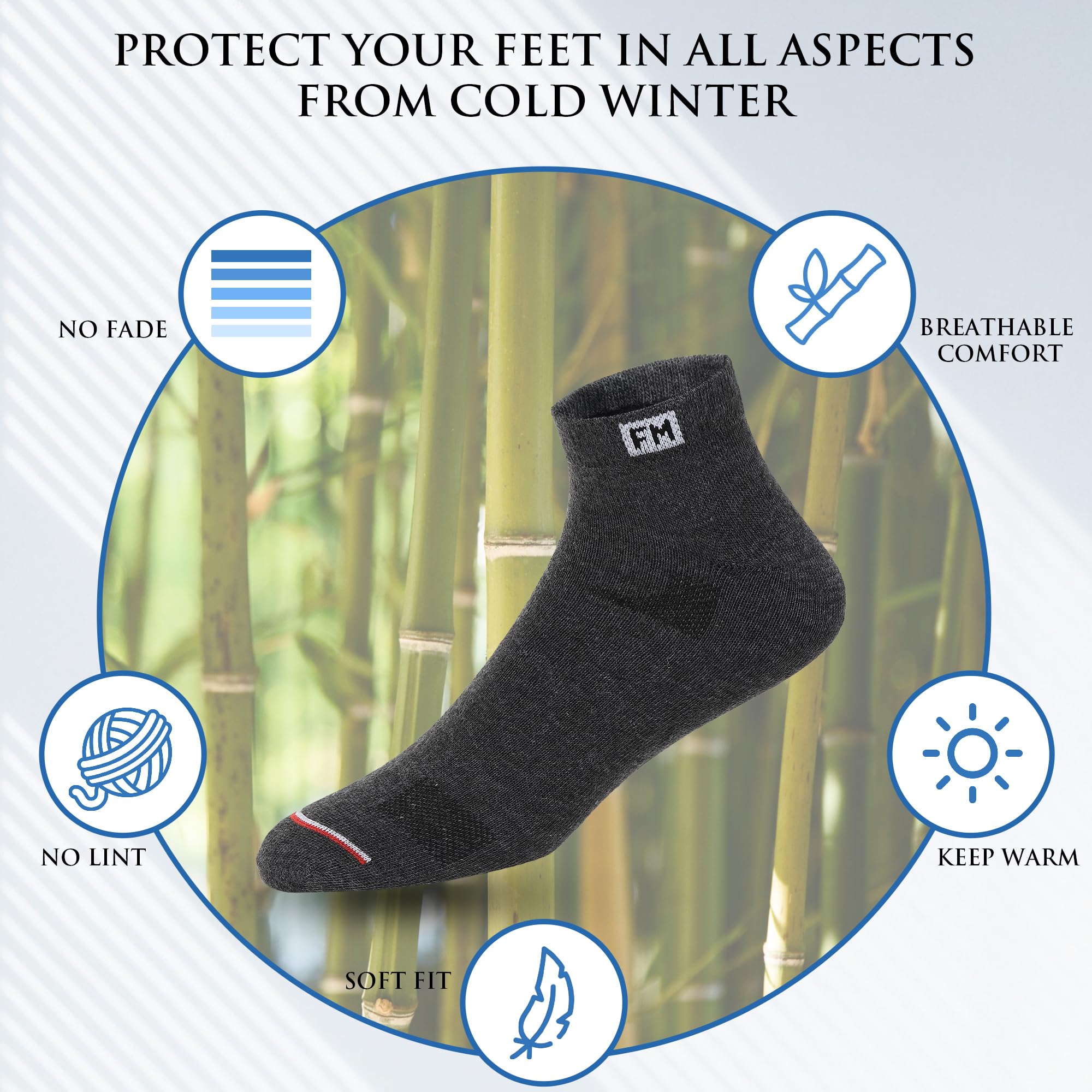 Fitness Mantra Sports Ankle Socks for Men & Women - Image 5