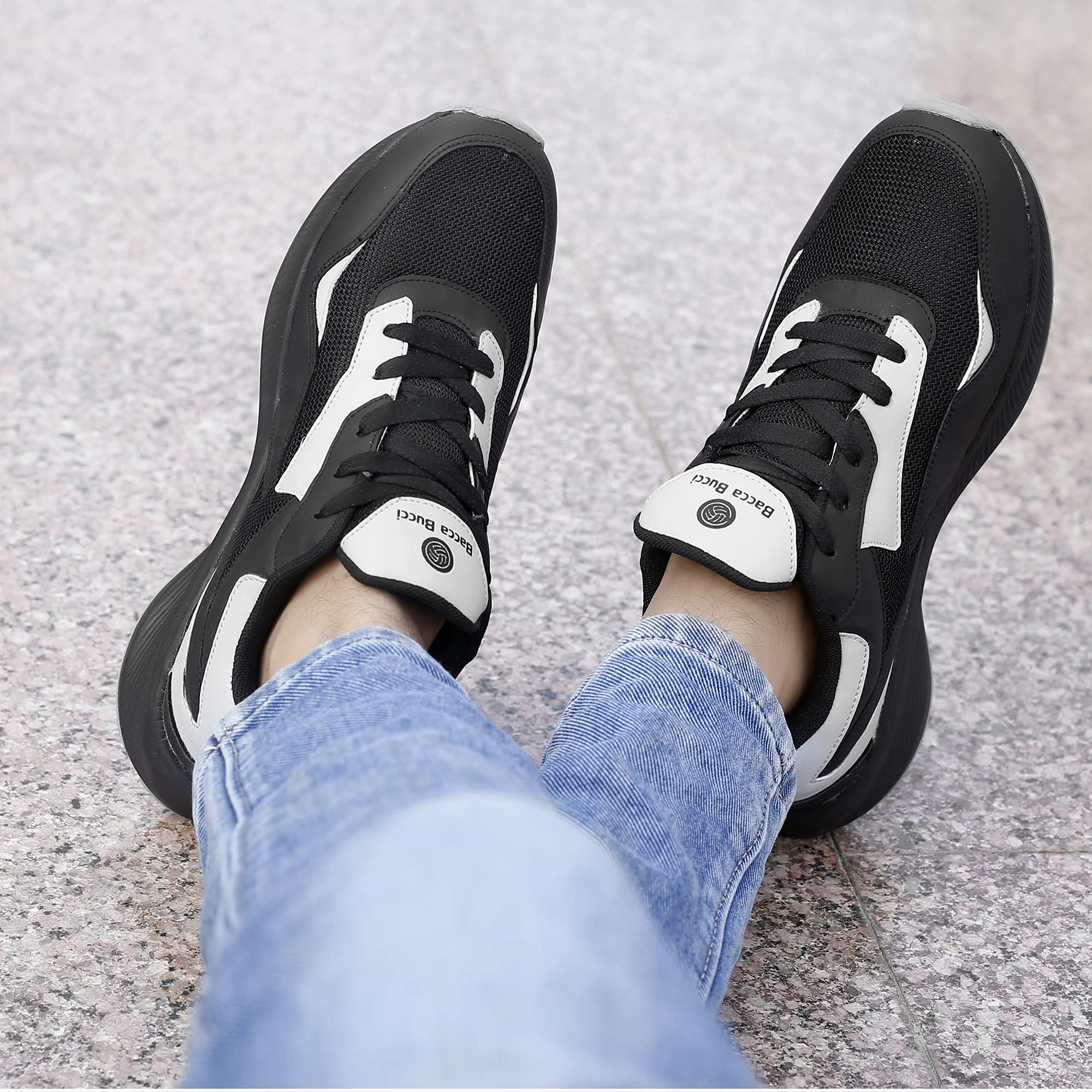 Bacca Bucci Men's Running Shoes - Black - Image 3