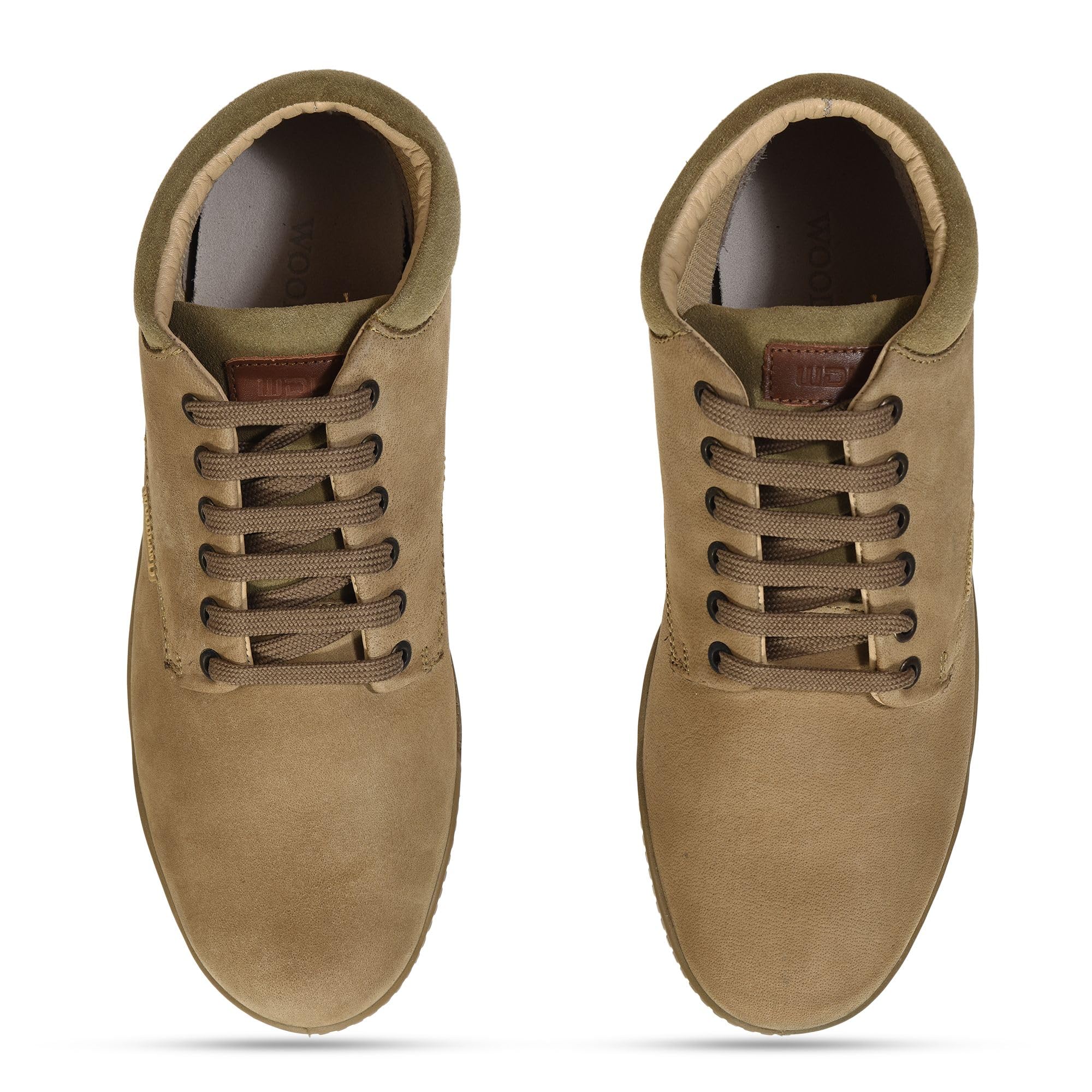 Woodland Men's Khaki Leather Espadrille Boot - Image 4