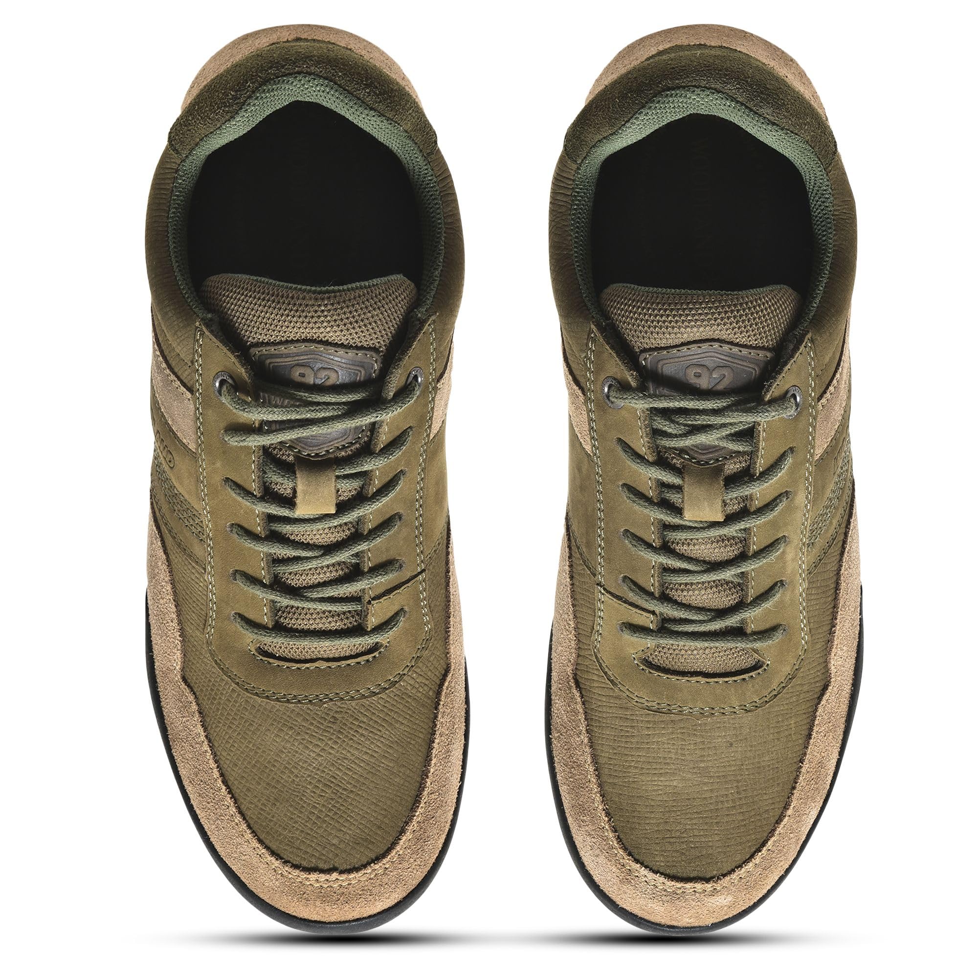 Woodland Men's Dubai Khaki Leather Loafers - Image 4