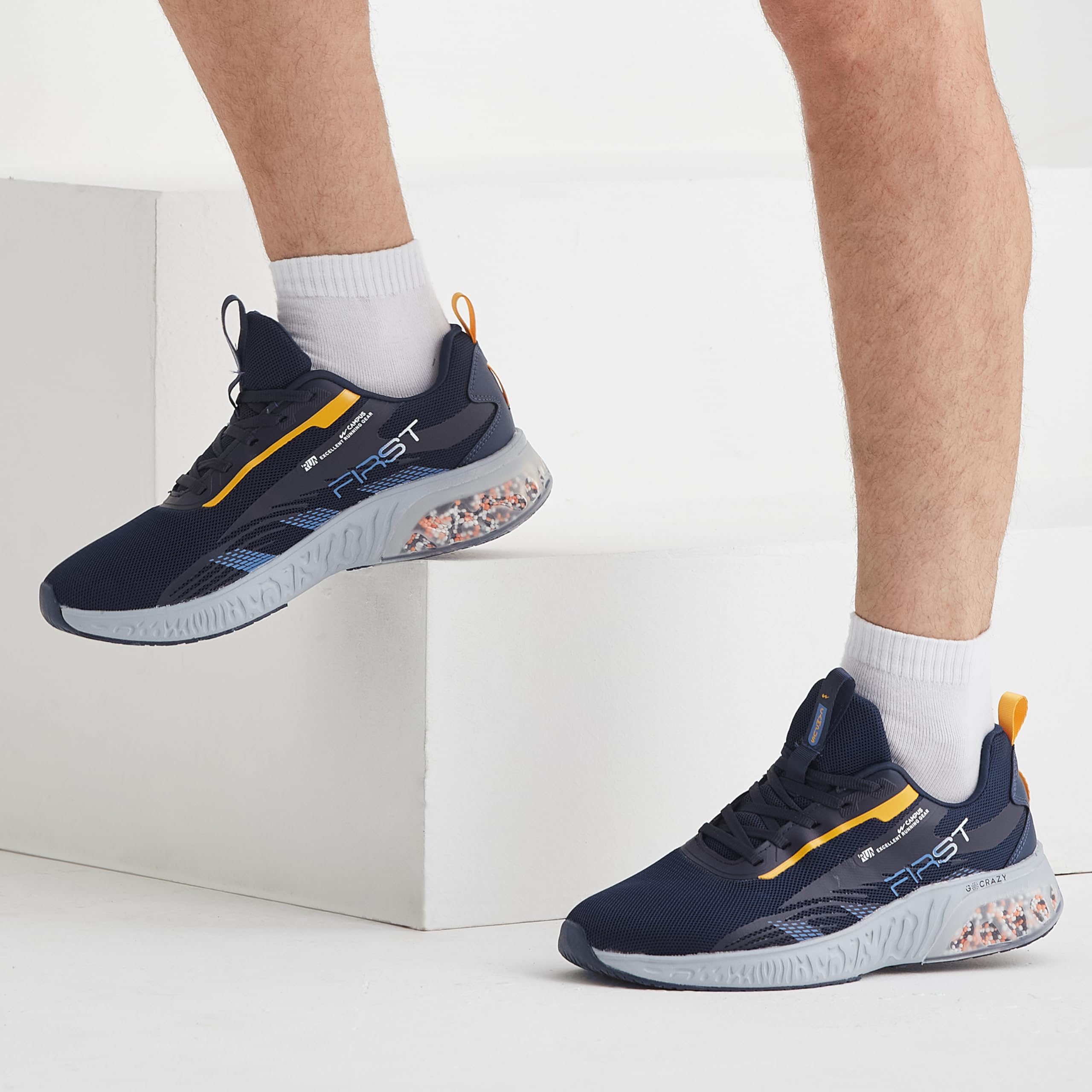 Campus Men's Navy Running Shoes - Image 3