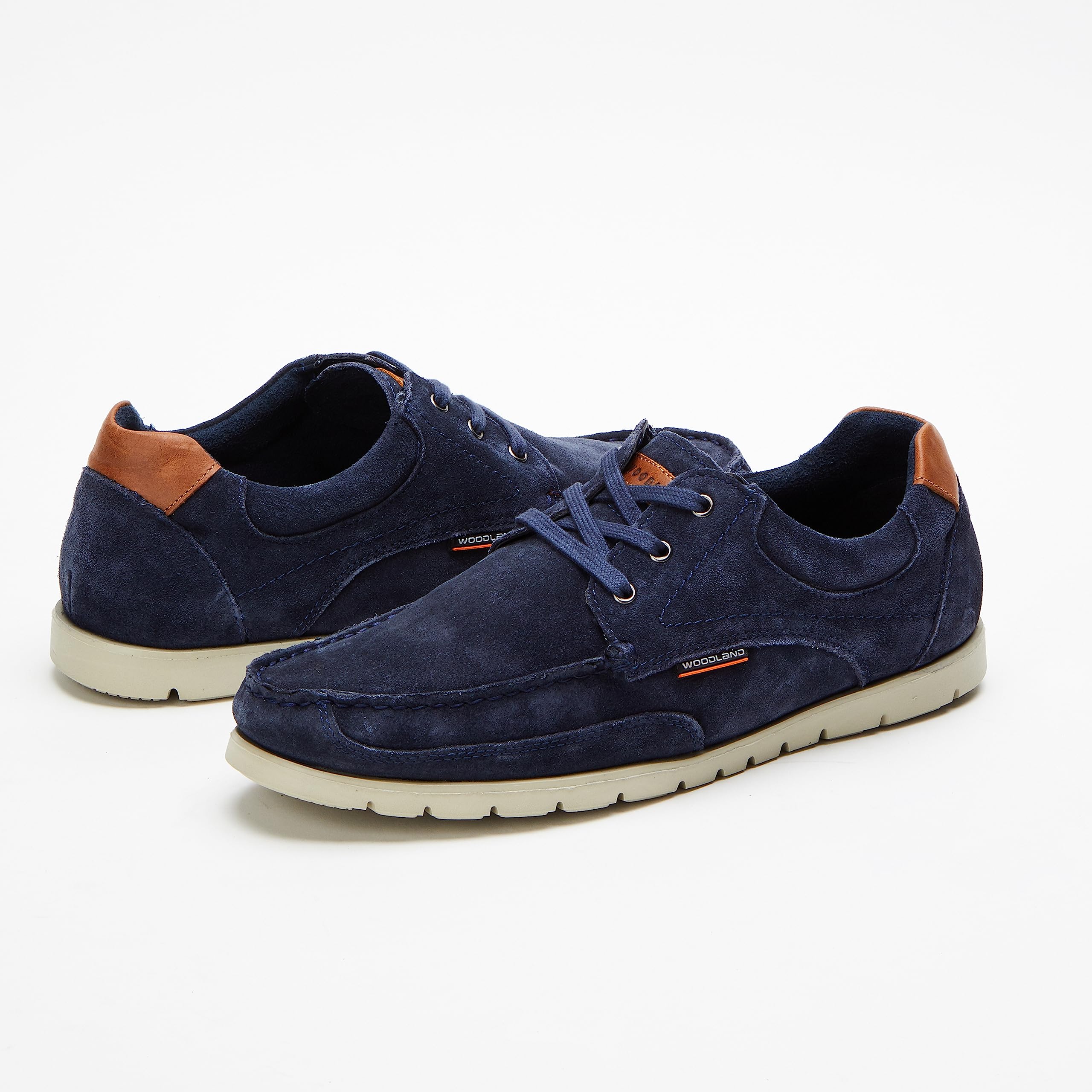 Woodland Men's Navy Leather Loafers - Image 4