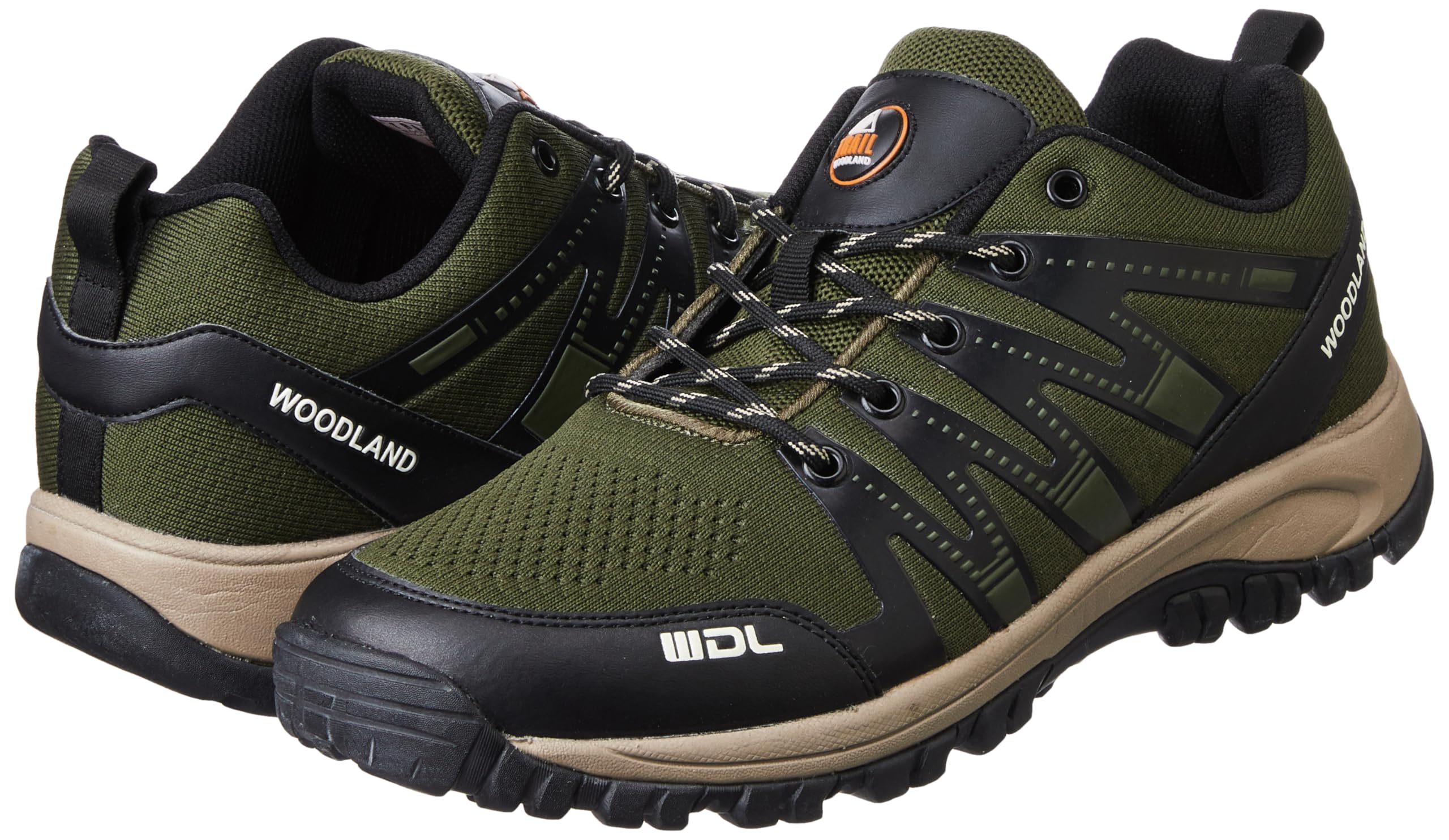 Woodland Men's Olive Green Hiking Shoes - Image 2