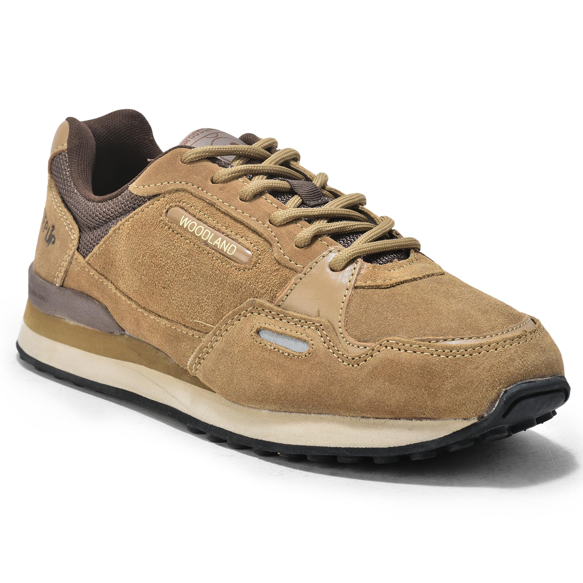Woodland Men's Camel Suede Casual Shoes