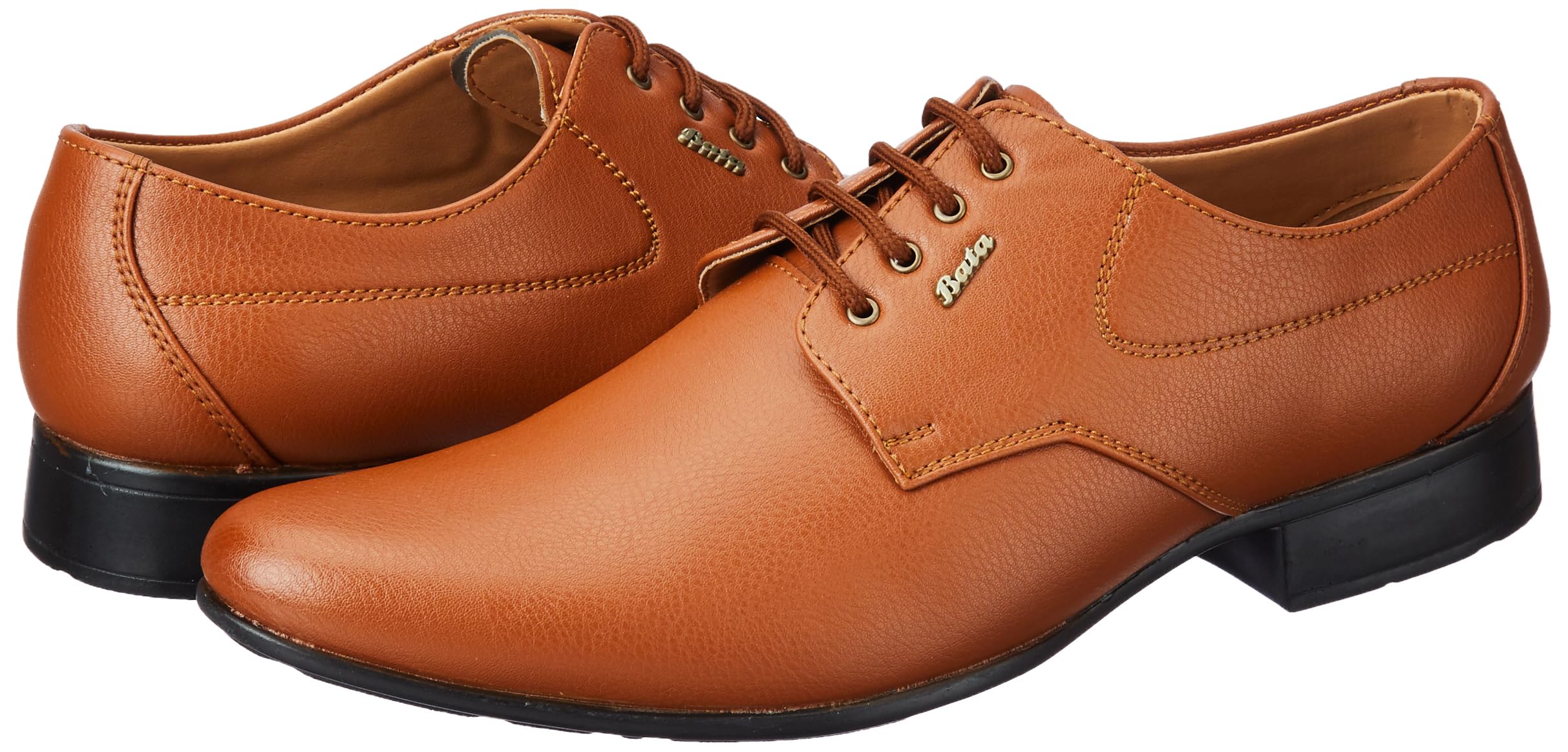 Bata Men's Lace-up Formal Shoes - Tan - Image 3