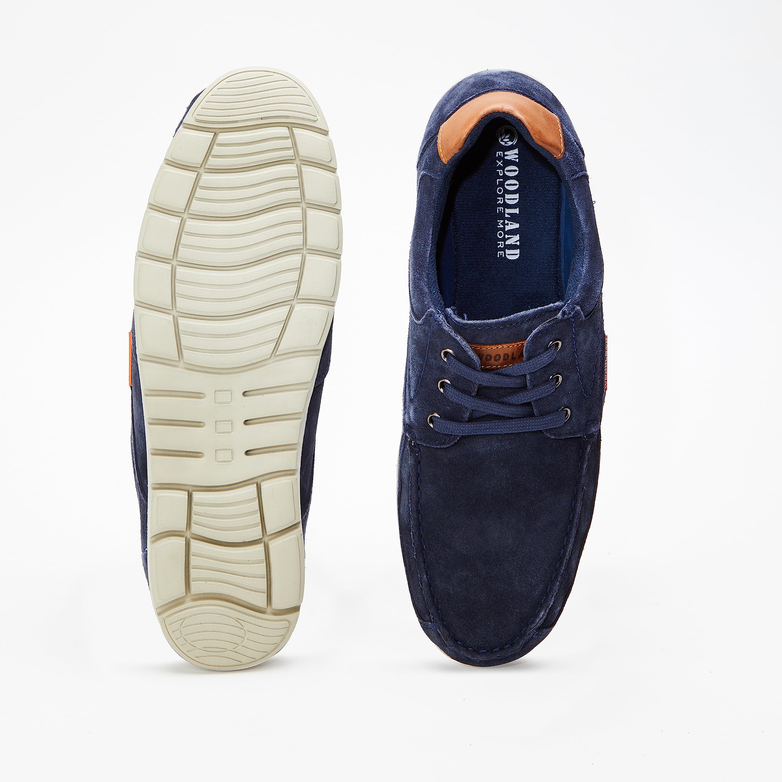 Woodland Men's Navy Leather Loafers - Image 2