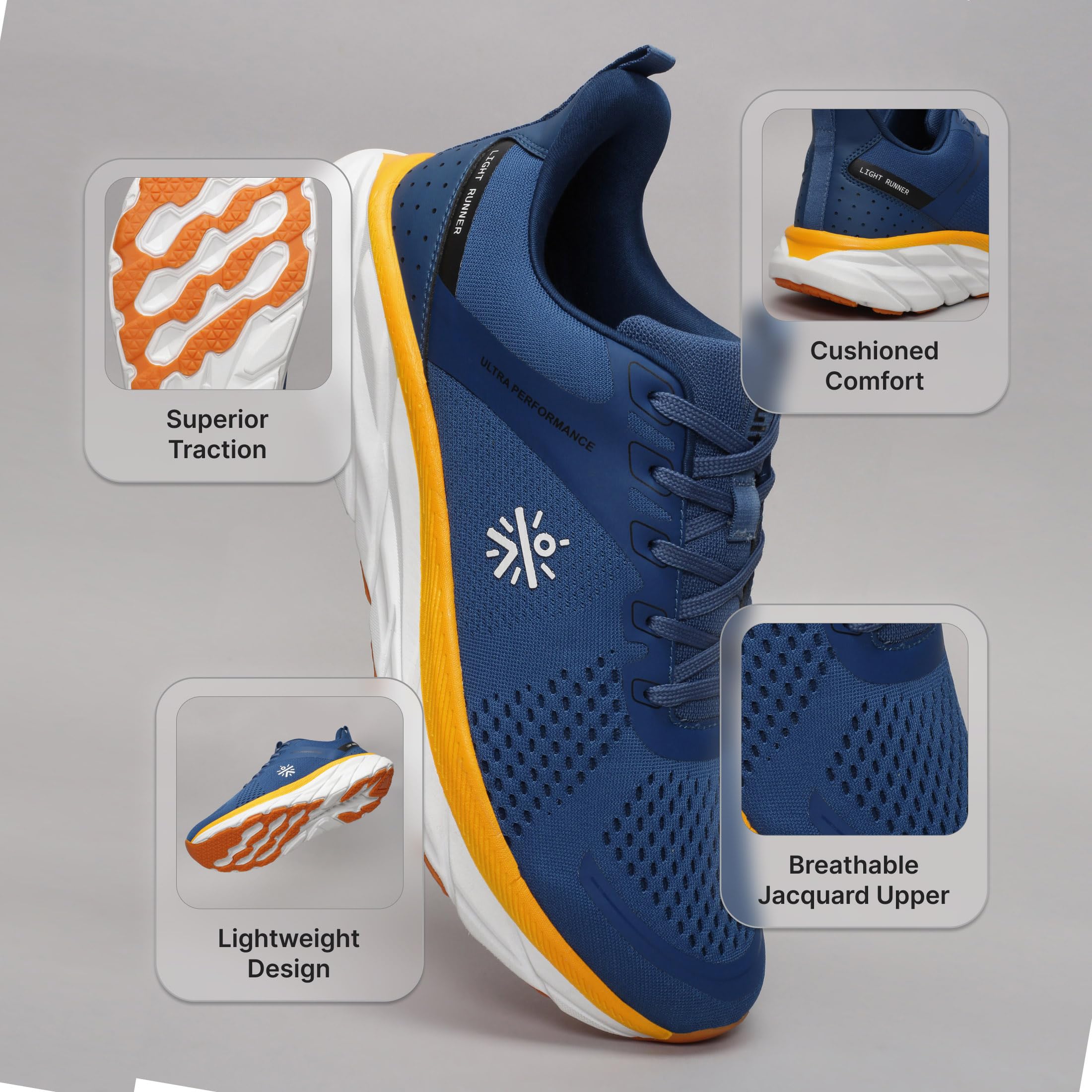 CULT Men's Hyperion Running Shoes - Breathable Cushioned Lightweight - Image 3