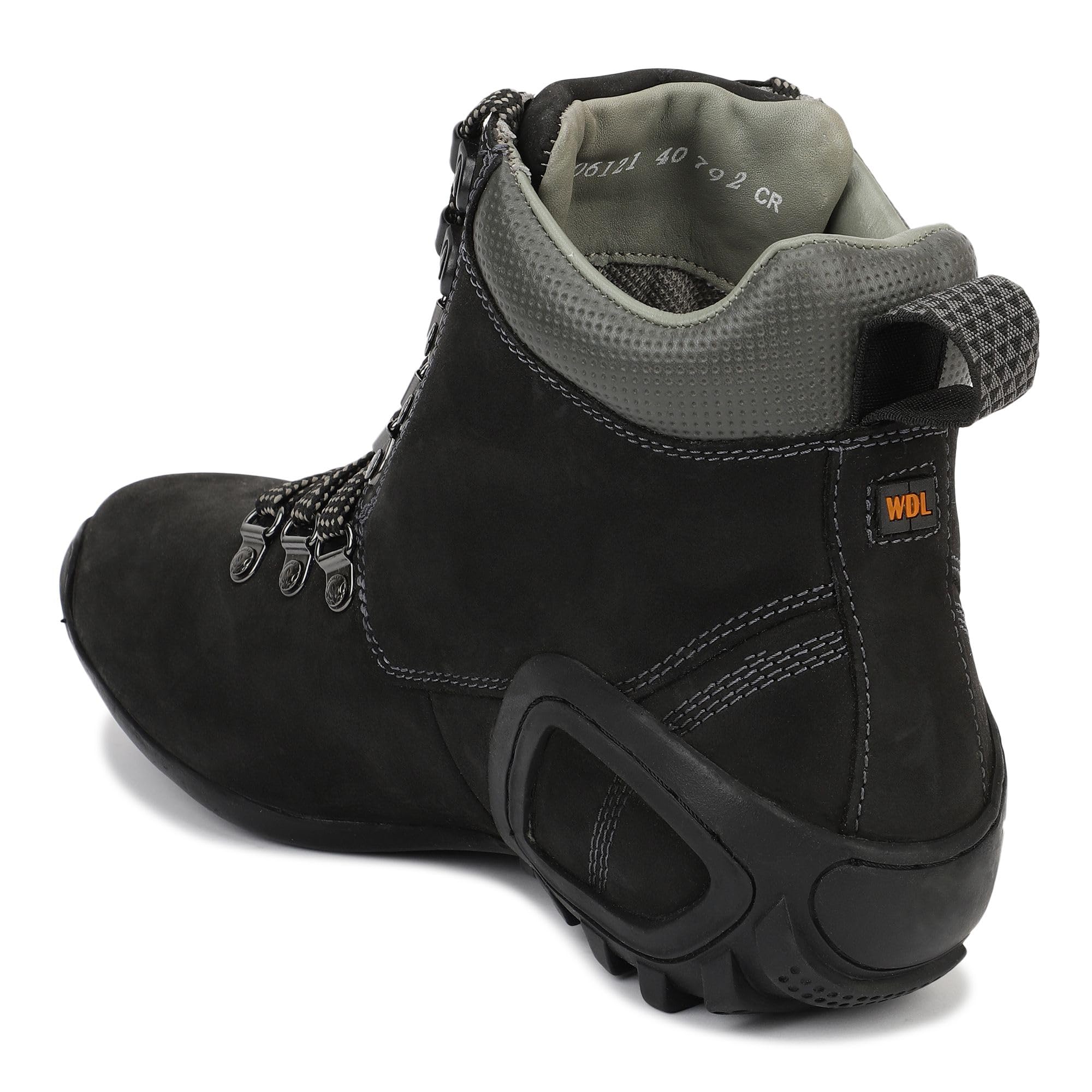 Woodland Men's Black Nubuk Boots - Waterproof - Image 5