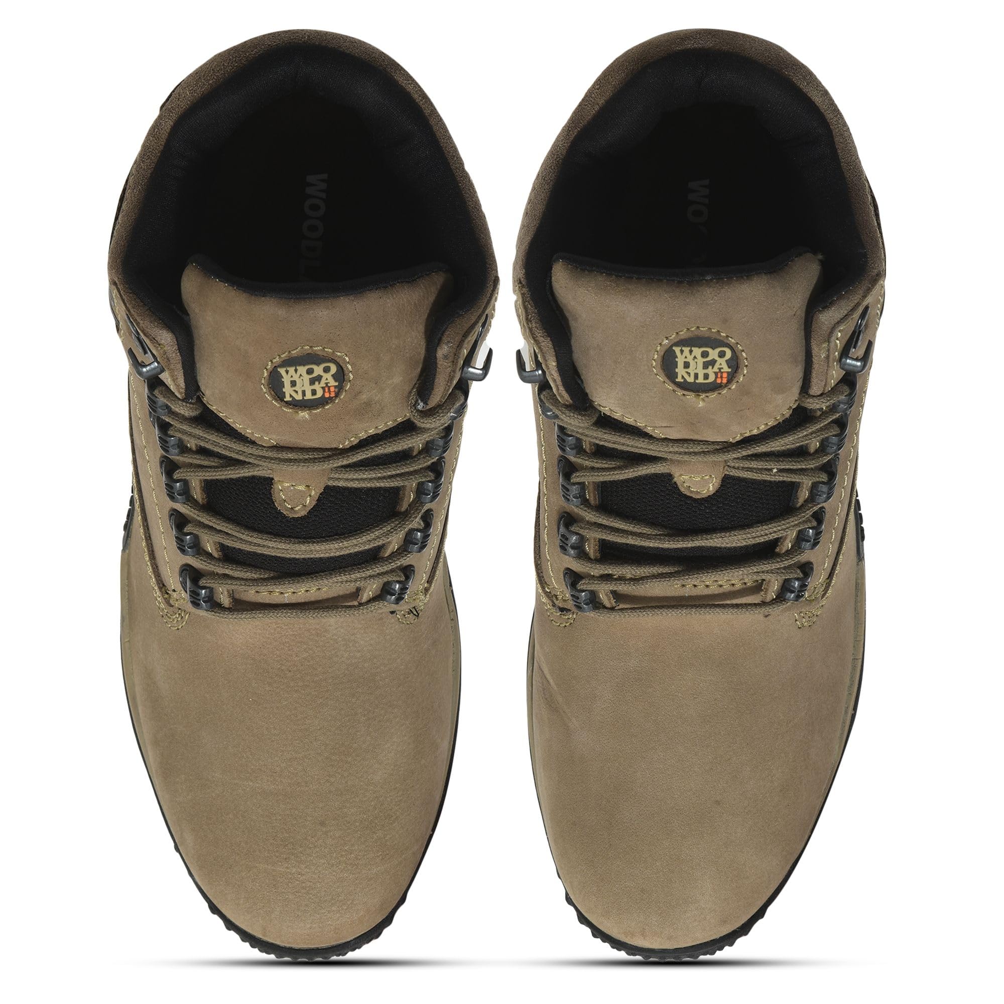 Woodland Men's Dubai Khaki Boots - Genuine Leather - Image 3