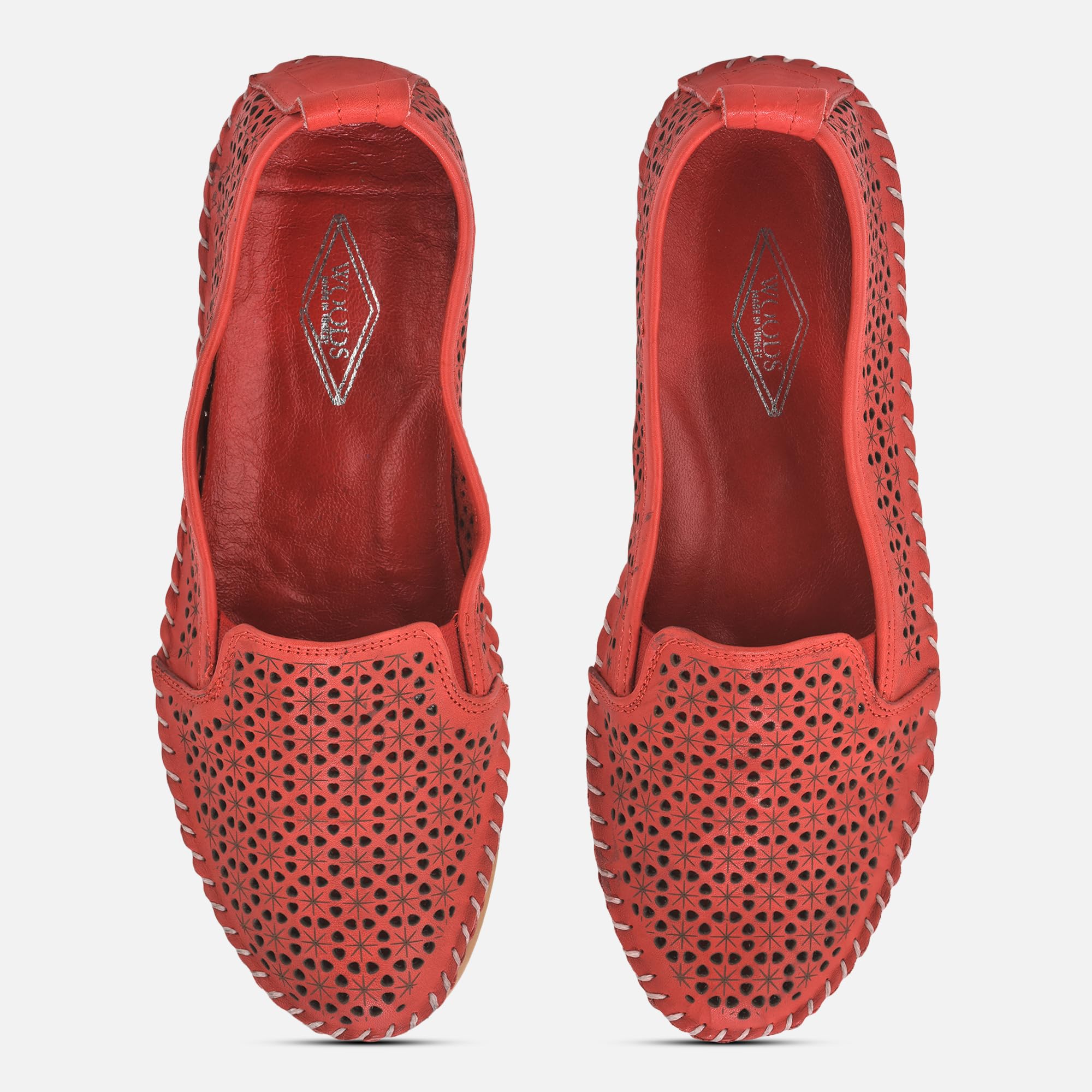 Woodland Women's Red Leather Loafers - Image 4