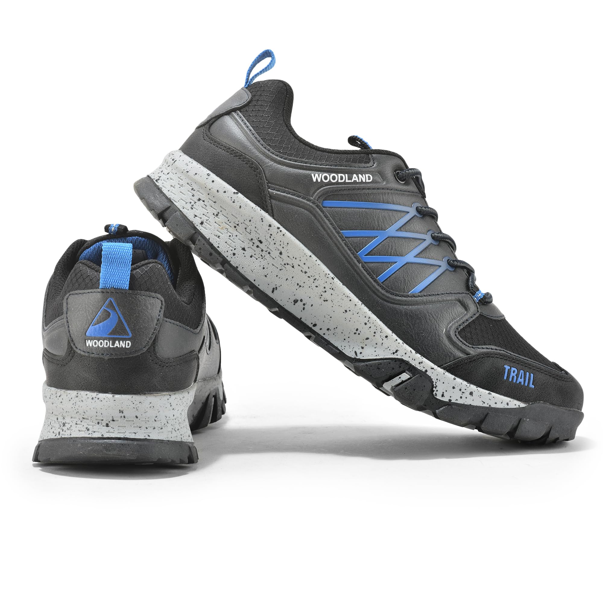 Woodland Men's Black Mesh Sports Shoes - Image 5