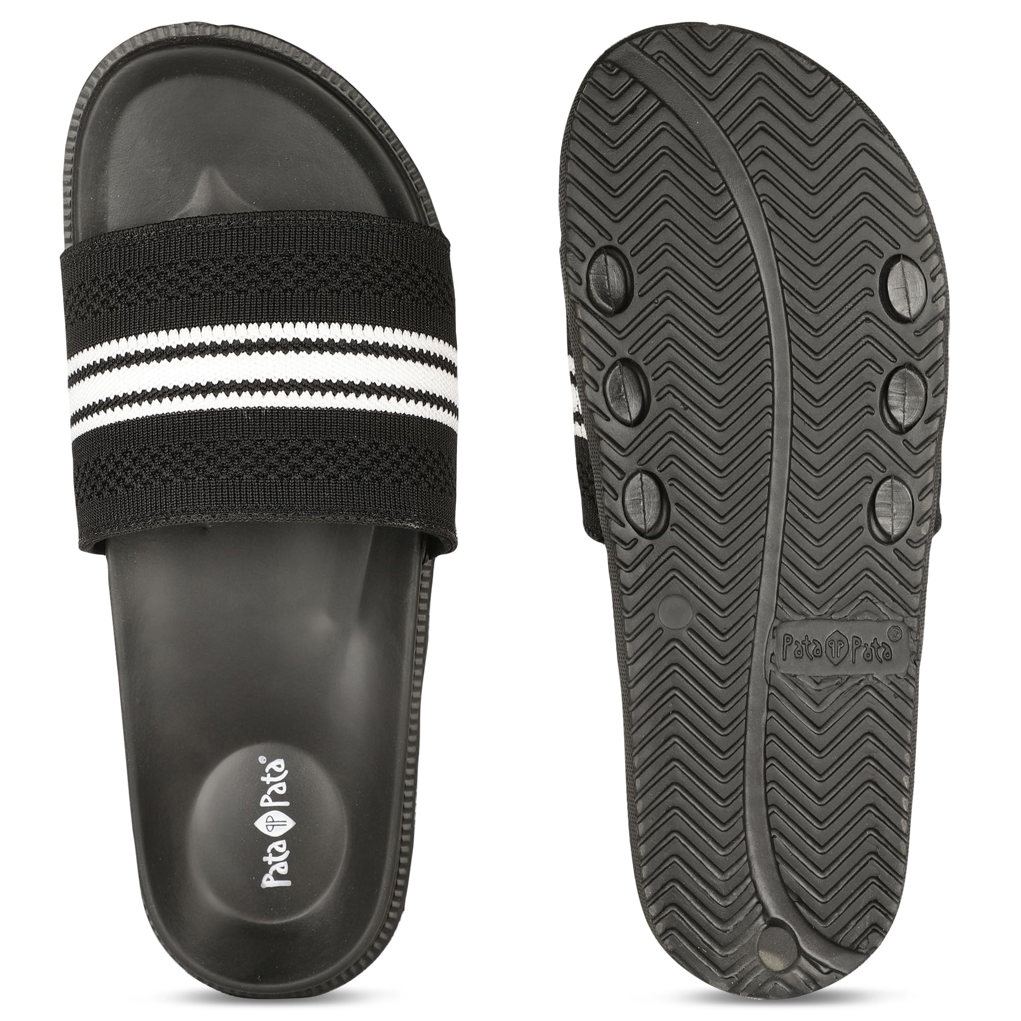 Bata Men's Black Slip-on Slide - Image 5
