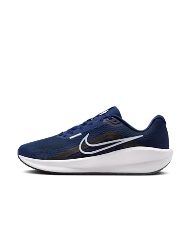 Nike Mens Downshifter Running Shoe Midnight Navy/Platinum - Image 2