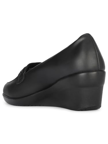 Bata Women's Wedge Heel Loafers - Image 4