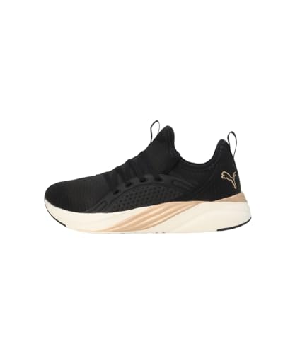 Puma Womens Softride Sophia 2 Running Shoe Black-Gold-White - Image 3