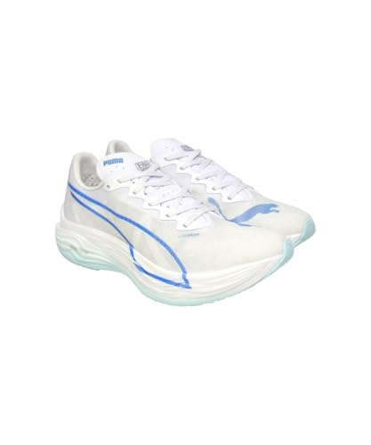 Puma Men Deviate Nitro Elite 3 Running Shoe White-Speed Blue - Image 5