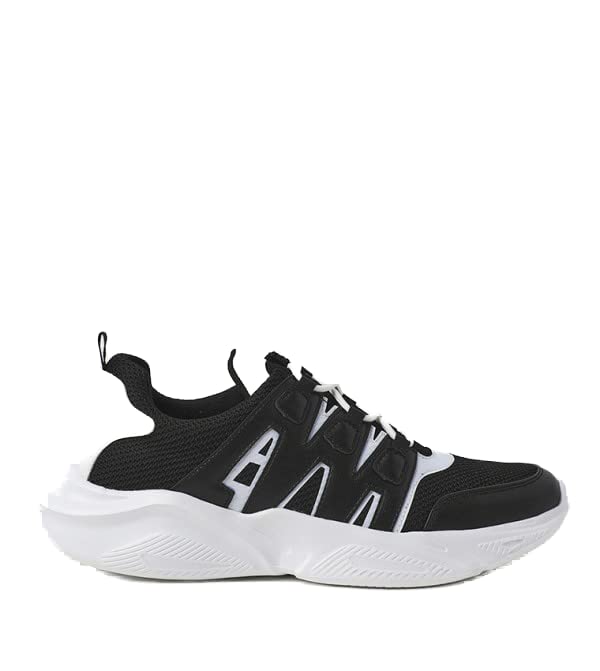 athletiq Men's Color Blocked Low Top Sneakers Black 41 EU - Image 2