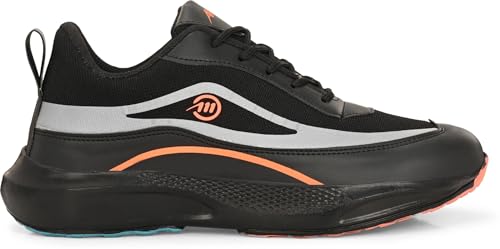 Amico Black Running Sports Shoes for Men - Image 5