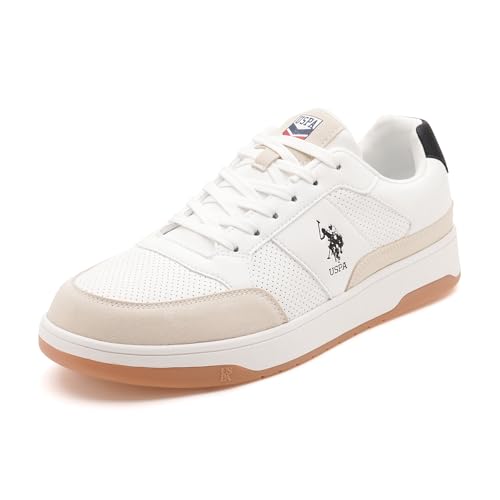 U.S. Polo Assn. Mens Simon White Casual Sneaker Shoes - Image 5