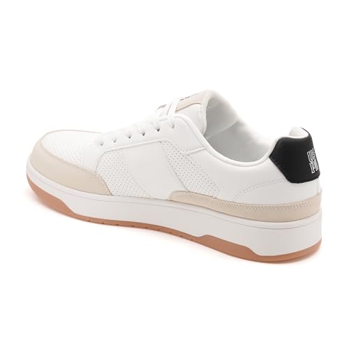 U.S. Polo Assn. Mens Simon White Casual Sneaker Shoes - Image 4