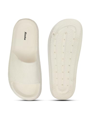 Bata 8711 Zane White Casual Mule Slip-On Slippers Men - Image 5