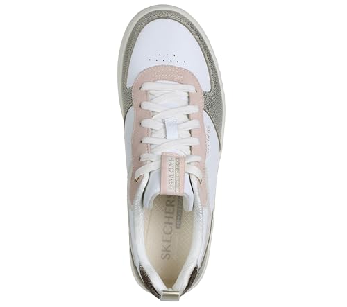 Skechers Women Sport Court 92 Sheer Shine Lace Up Shoe - Image 4