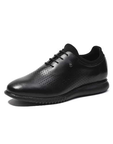 Monte Carlo Mens Solid Lace Up Genuine Leather Casual Shoes - Image 2