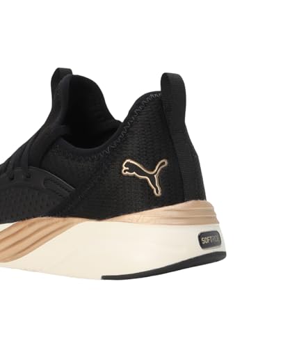 Puma Womens Softride Sophia 2 Running Shoe Black-Gold-White - Image 5