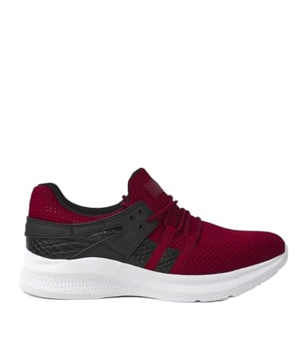 athletiq Men's Color Blocked Low Top Sneakers Red - Image 2