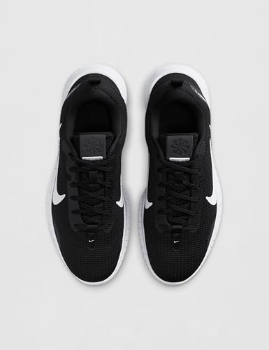 Nike Womens W Flex Experience Rn 12 Running Shoes Black White Dk Smoke Grey - Image 5