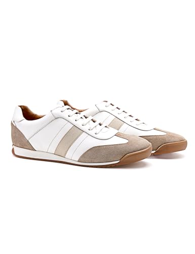 Symbol Mens Smart Casual Leather Sneakers - Image 2