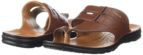 Bata Men's Dark Brown Slip-on Sandal - Image 3