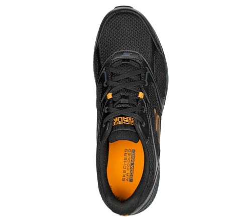 Skechers GO Run CONSISTENT 7 Black Yellow Men's Running Shoes - Image 3