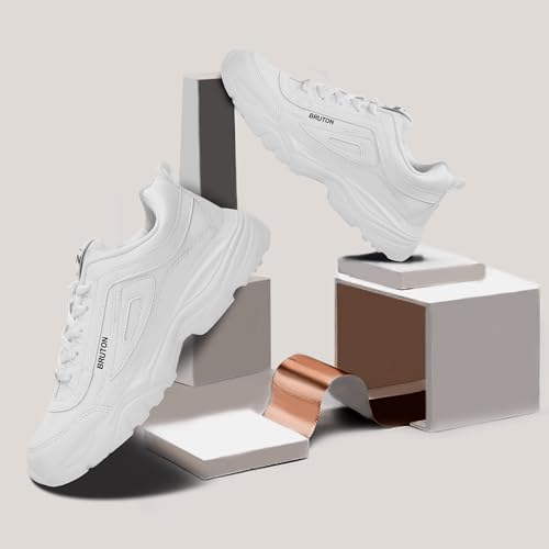 BRUTON EVA Lite Sneakers Casual Walking Shoes for Men - White - Image 4