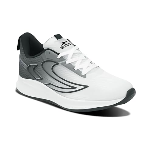 BRUTON EVA Lite Sport Running Shoes for Men - White - Image 4
