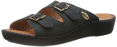 Scholl Women's Drschollla Blue Leather Fashion Sandals - Image 2