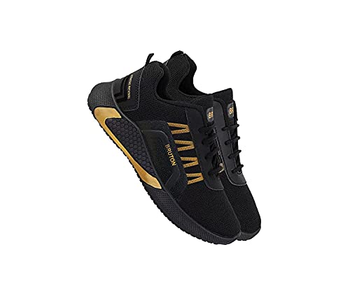 BRUTON Men's Casual Running Shoes - Black - Image 4