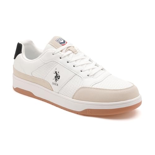 U.S. Polo Assn. Mens Simon White Casual Sneaker Shoes - Image 2