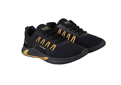 BRUTON Men's Casual Running Shoes - Black - Image 5