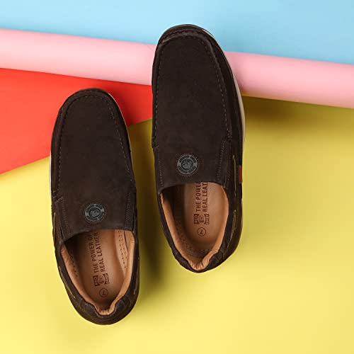 Red Chief Leather Loafers for Men - Red - Image 4