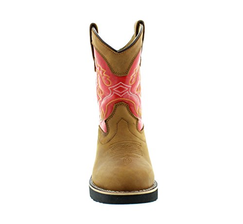 Itasca Youth Pull-on Leather Nylon Western Boot - Image 4