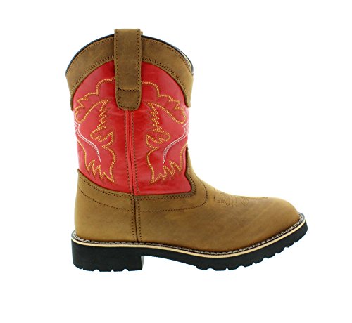 Itasca Youth Pull-on Leather Nylon Western Boot - Image 2
