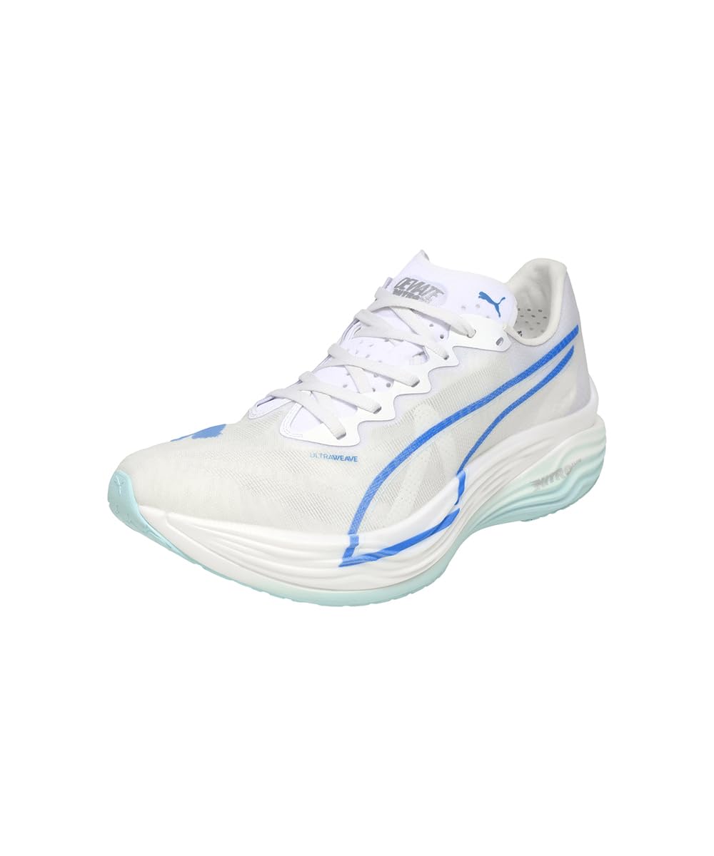 Puma Men's Deviate Nitro Elite Running Shoe - White Speed Blue