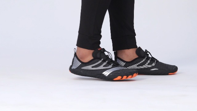 ANDUNE Men's Barefoot Minimalist Shoes Black Blaze - Image 3