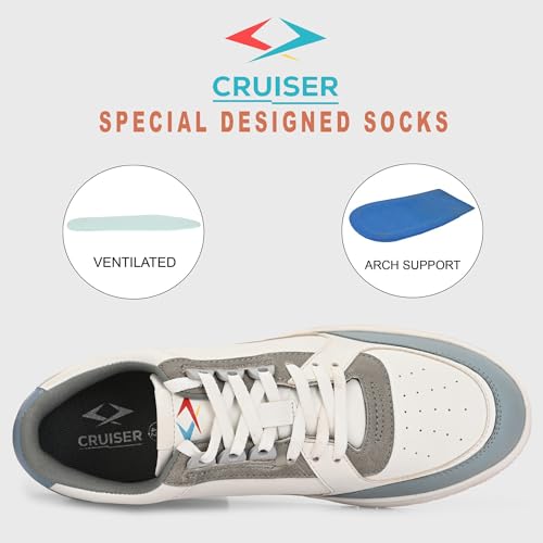 Cruiser Mens Sneaker Casual Shoes Cushioned Insole Lace-Up - Image 5
