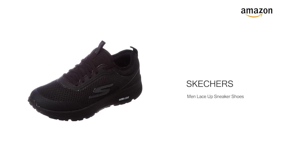 Skechers GO Run CONSISTENT Men's Running Shoes Black - Image 3