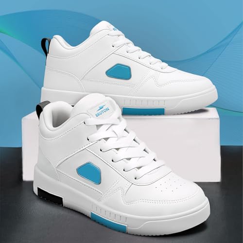 BRUTON Stylish Sneakers Casual Shoes for Men & Boys - Off White - Image 4